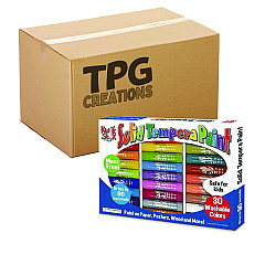 TPG Creations Kwik Stix Tempera Paint Set, 30 Assorted Colors, 30/Pack, 6 Packs/Carton (TPG68106)