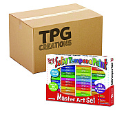 TPG Creations Kwik Stix Tempera Paint Set, 60 Assorted Colors, 60/Pack, 3 Packs/Carton (TPG69003)