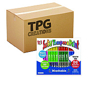 TPG Creations Kwik Stix Tempera Paint Set, 12 Assorted Colors, 96/Pack, 2 Packs/Carton (TPG69602)