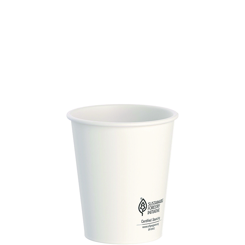 Solo Thermoguard Insulated Paper Hot Cups, 12 oz, White Sustainable Forest Print, 600/Carton (SCCDWTG12W)