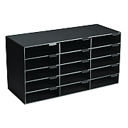 AdirOffice File Classroom Literature Organizer, 15 Sections, Letter Size, 32 x 13 x 17, Black (ALHI50115BLK)