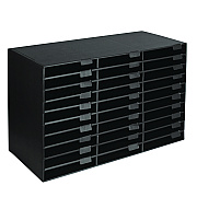 AdirOffice File Classroom Literature Organizer, 30 Sections, Letter Size, 32 x 13 x 21, Black (ALHI50130BLK)