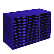 AdirOffice File Classroom Literature Organizer, 30 Sections, Letter Size, 32 x 13 x 21, Purple (ALHI50130PUR)