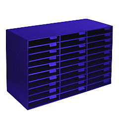 AdirOffice File Classroom Literature Organizer, 30 Sections, Letter Size, 32 x 13 x 21, Purple (ALHI50130PUR)