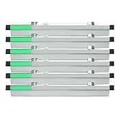 AdirOffice Blueprint Large File Document Hanging Clamps, 18" Wide Documents, 18", Silver, 6 Clamps (ALHI6016)