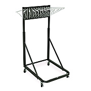 AdirOffice Blueprint Storage Cabinet Rolling Stand, Assorted Document Sizes Accomodated, 27" x 28.5" to 46.5" x 46" to 66", Black (ALHI613BLK)