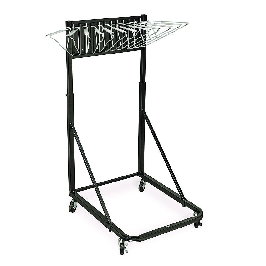 AdirOffice Blueprint Storage Cabinet Rolling Stand, Assorted Document Sizes Accomodated, 27" x 28.5" to 46.5" x 46" to 66", Black (ALHI613BLK)