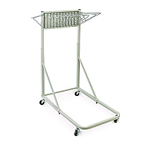 AdirOffice Blueprint Storage Cabinet Rolling Stand, Assorted Document Sizes Accommodated, 27" x 28.5" to 46.5" x 46" to 66", Gray (ALHI613)