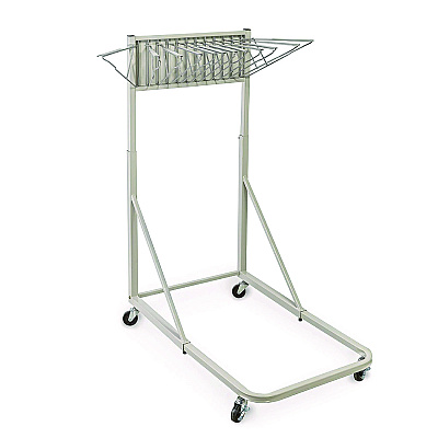 AdirOffice Blueprint Storage Cabinet Rolling Stand, Assorted Document Sizes Accommodated, 27" x 28.5" to 46.5" x 46" to 66", Gray (ALHI613)