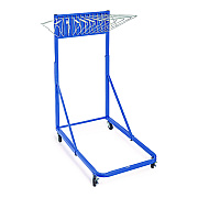 AdirOffice Blueprint Storage Cabinet Rolling Stand, Assorted Document Sizes Accomodated, 27" x 28.5" to 46.5" x 46" to 66", Blue (ALHI613BLU)