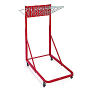 AdirOffice Blueprint Storage Cabinet Rolling Stand, Assorted Document Sizes Accomodated, 27" x 28.5" to 46.5" x 46" to 66", Red (ALHI613RED)