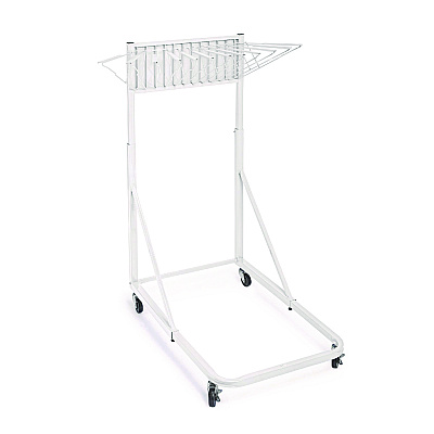 AdirOffice Blueprint Storage Cabinet Rolling Stand, Assorted Document Sizes Accomodated, 27" x 28.5" to 46.5" x 46" to 66", White (ALHI613WHI)