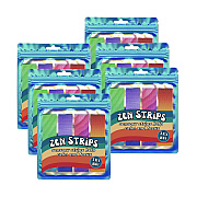 TPG Creations Zen Strips, Bumpy Gradient, Assorted Colors, 4/Set, 36 Sets/Carton (TPG85436)