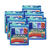 TPG Creations Zen Strips, Sandy Gradient, Assorted Colors, 4/Set, 36 Sets/Carton (TPG85536)