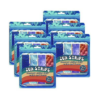 TPG Creations Zen Strips, Sandy Gradient, Assorted Colors, 4/Set, 36 Sets/Carton (TPG85536)