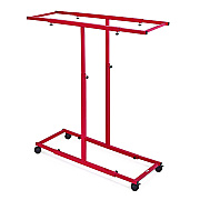 AdirOffice Blueprint Storage Cabinet Steel Vertical Plan Center, Assorted Document Sizes, 15" x 27" to 47.25" x 32.5" to 57", Red (ALHI614RED)