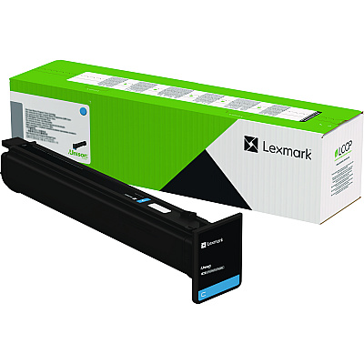 Lexmark 77L1HC0 High-Yield Toner, 46,900 Page-Yield, Cyan