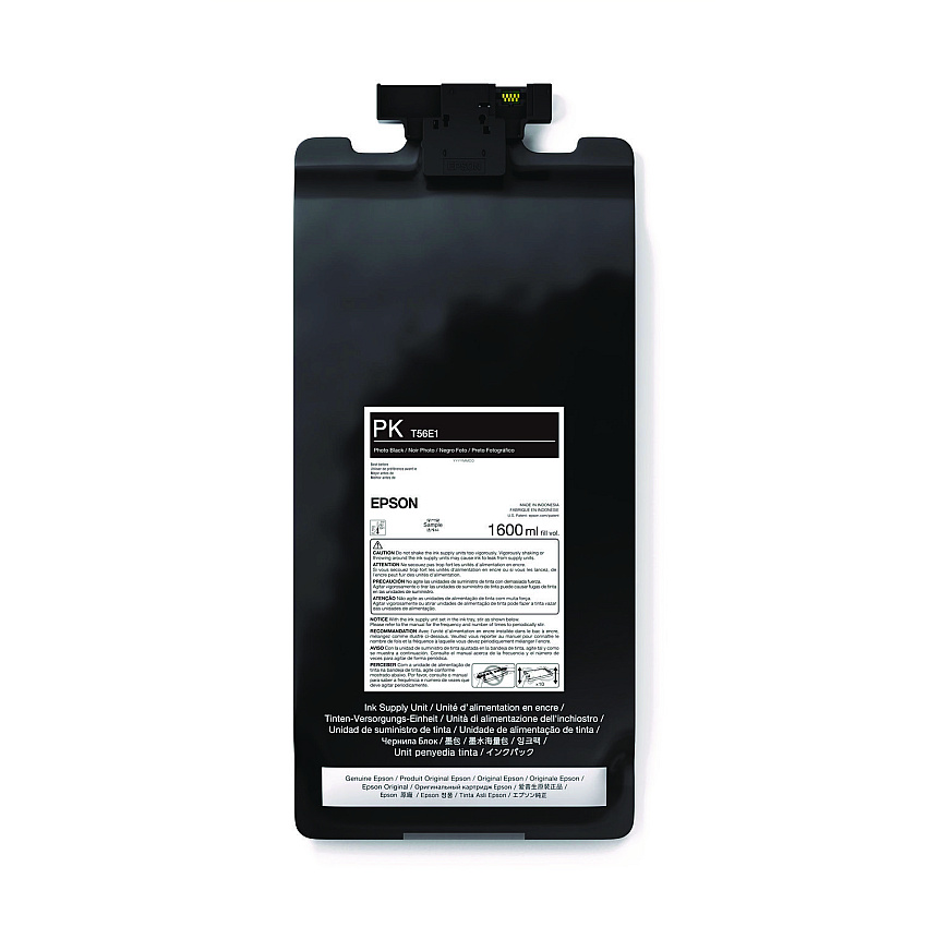 Epson T56E120 (T56E) UltraChrome PRO12 Ink, 1.6 L, Photo Black