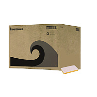 Boardwalk Scrubbing Sponge, Light Duty, 3.6 x 6.1, 0.7" Thick, Yellow/White, Individually Wrapped, 20/Carton (BWK16320)