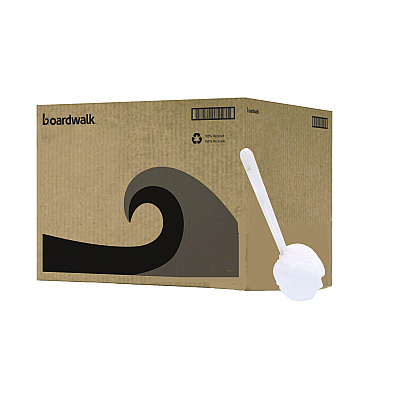 Boardwalk Deluxe Bowl Mop, 12" Handle, 2" Mop Head, White, 25/Carton (BWK00160)