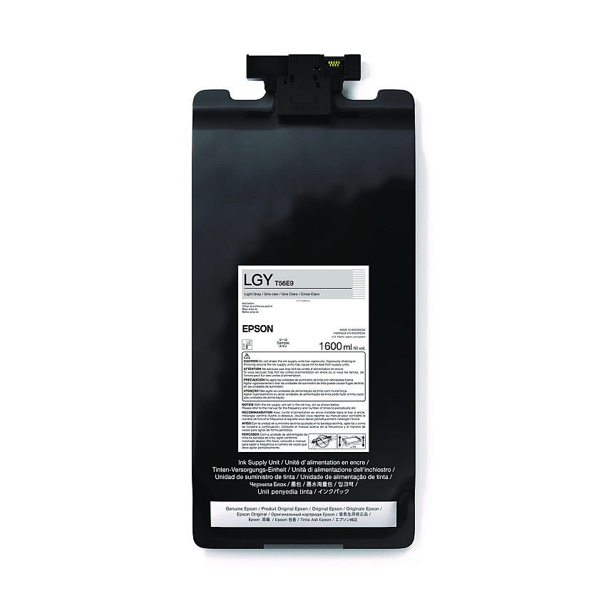 Epson T56E920 (T56E) UltraChrome PRO12 Ink, 1.6 L, Light Gray