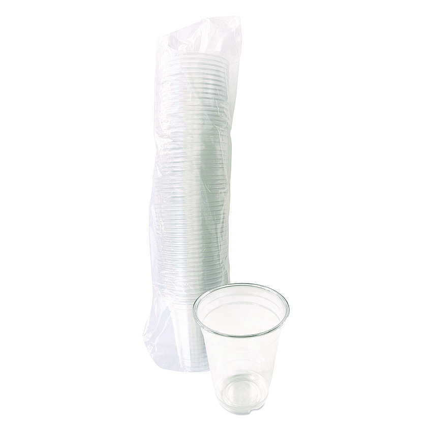 Boardwalk Clear Plastic PET Cups, 14 oz, 50/Pack (BWKPET14PK)