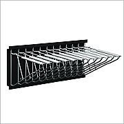 AdirOffice Large File Blueprint Pivot Wall Rack, Assorted Document Sizes Accommodated, 11" x 15.8" x 23.9", Black (ALHI617BLK)