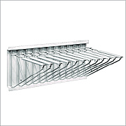 AdirOffice Large File Blueprint Pivot Wall Rack, Assorted Document Sizes Accommodated, 11" x 15.8" x 23.9", White (ALHI617WHI)