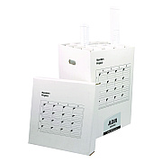 AdirOffice 16 Slot Blueprint Rolled File Upright Storage Box, 16 Compartments, 17.5 x 17.5 x 25, White (ALHI622)
