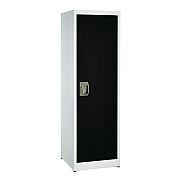 AdirOffice Steel Storage Locker, 1 Compartment, 15 x 15 x 48, Black (ALHI62901BLK)