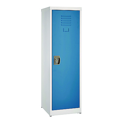 AdirOffice Steel Storage Locker, 1 Compartment, 15 x 15 x 48, Blue (ALHI62901BLU)
