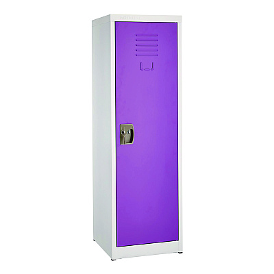 AdirOffice Steel Storage Locker, 1 Compartment, 15 x 15 x 48, Purple (ALHI62901PUR)