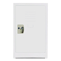 AdirOffice Steel Storage Locker, 1 Compartment, 15 x 15 x 24, White (ALHI62902WHI)