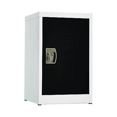 AdirOffice Steel Storage Locker, 1 Compartment, 15 x 15 x 24, Black (ALHI62902BLK)