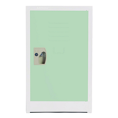 AdirOffice Steel Storage Locker, 1 Compartment, 15 x 15 x 24, Misty Green (ALHI62902MGRN)