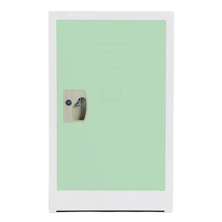 AdirOffice Steel Storage Locker, 1 Compartment, 15 x 15 x 24, Misty Green (ALHI62902MGRN)