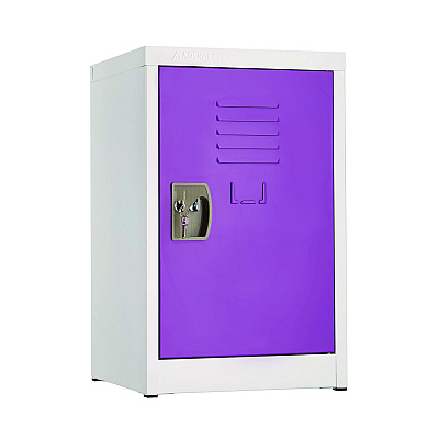 AdirOffice Steel Storage Locker, 1 Compartment, 15 x 15 x 24, Purple (ALHI62902PUR)