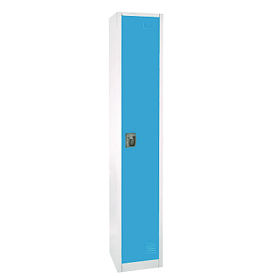 AdirOffice Steel Storage Locker, 1 Compartment, 12 x 12 x 72, Blue (ALHI629201BLU)