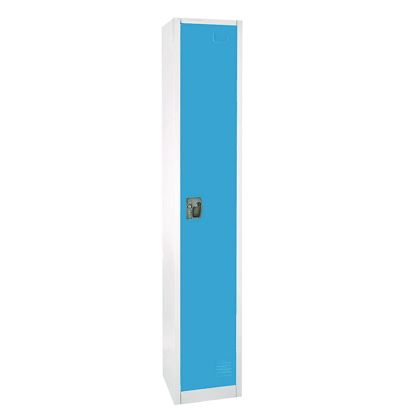 AdirOffice Steel Storage Locker, 1 Compartment, 12 x 12 x 72, Blue (ALHI629201BLU)