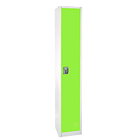 AdirOffice Steel Storage Locker, 1 Compartment, 12 x 12 x 72, Green (ALHI629201GRN)