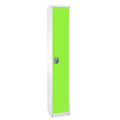 AdirOffice Steel Storage Locker, 1 Compartment, 12 x 12 x 72, Green (ALHI629201GRN)