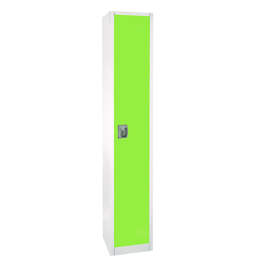 AdirOffice Steel Storage Locker, 1 Compartment, 12 x 12 x 72, Green (ALHI629201GRN)
