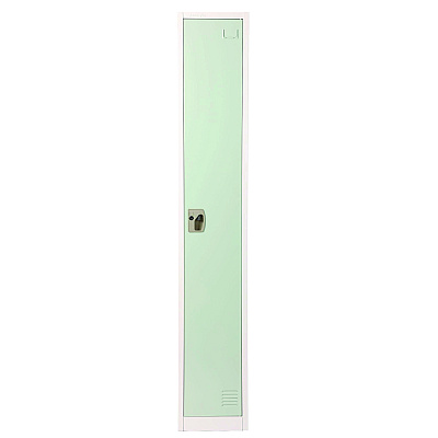 AdirOffice Steel Storage Locker, 1 Compartment, 12 x 12 x 72, Misty Green (ALHI629201MGRN)