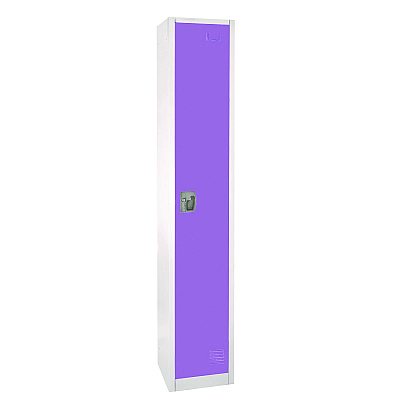 AdirOffice Steel Storage Locker, 1 Compartment, 12 x 12 x 72, Purple (ALHI629201PUR)