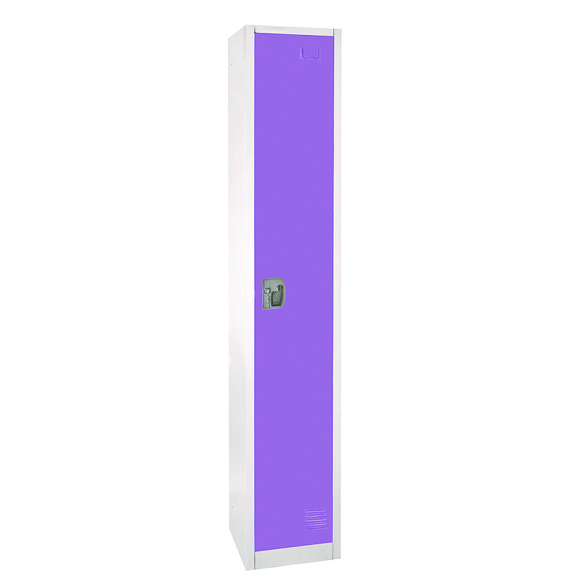 AdirOffice Steel Storage Locker, 1 Compartment, 12 x 12 x 72, Purple (ALHI629201PUR)