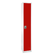 AdirOffice Steel Storage Locker, 1 Compartment, 12 x 12 x 72, Red (ALHI629201RED)