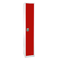 AdirOffice Steel Storage Locker, 1 Compartment, 12 x 12 x 72, Red (ALHI629201RED)