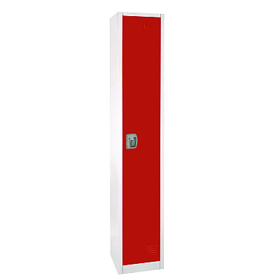 AdirOffice Steel Storage Locker, 1 Compartment, 12 x 12 x 72, Red (ALHI629201RED)