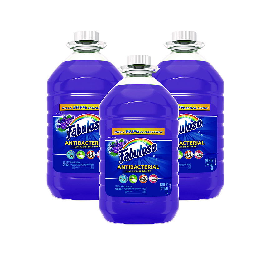 Fabuloso Antibacterial Multi-Purpose Cleaner, Lavender Scent, 169 oz Bottle, 3/Carton (CPC99507)