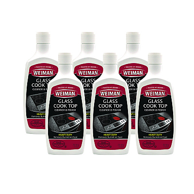 WEIMAN Glass Cook Top Cleaner and Polish, 20 oz, Squeeze Bottle, 6/CT (WMN137)
